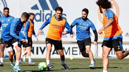 Entrenamiento de Real Madrid.