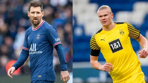 Lionel Messi y Erling Haaland.