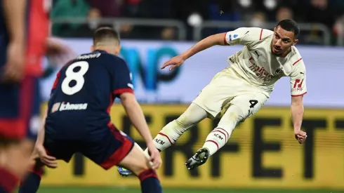 Bennacer en remate del gol.