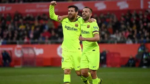 Messi y Jordi Alba como compañeros en 2019.