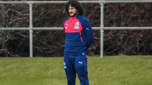 Coloccini en su época de jugador de Newcastle.