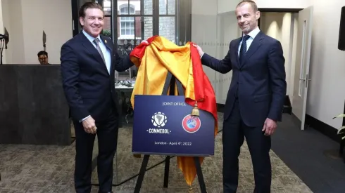 Alejandro Dominguez y Aleksander Čeferin