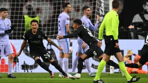 Ansgar Knauff, autor de un golazo para Eintracht Frankfurt.