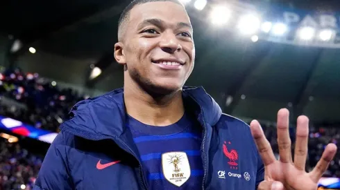 Mbappé con la selección de Francia.
