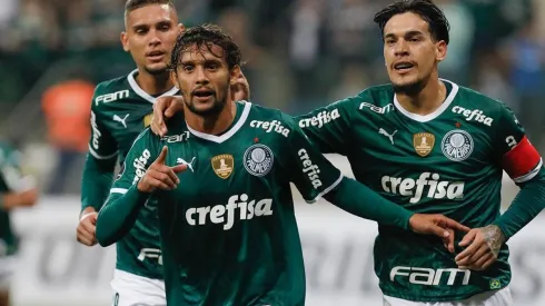 Festejo de gol de Palmeiras.