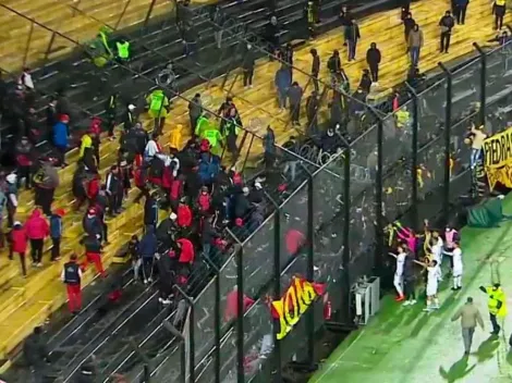 Lamentable situación: pelea entre hinchas en el Campeón del Siglo