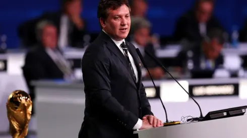 Alejandro Domínguez estuvo en la reunión que relanza la candidatura sudamericana.