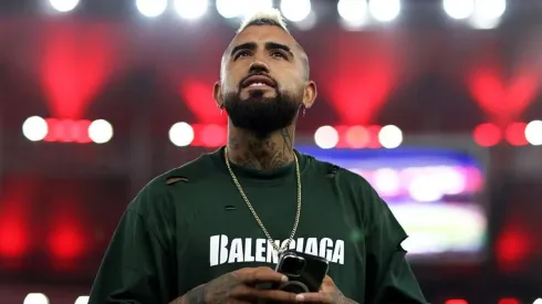 Arturo Vidal en el estadio Maracaná de Flamengo.