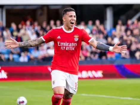 De la mano de Enzo Fernández, Benfica avanza en la fase previa de la Champions