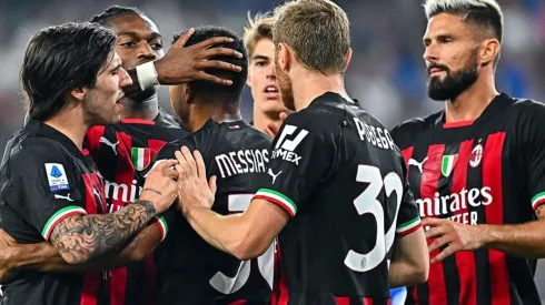 Milan en ceebración de gol.