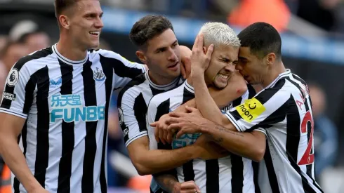 Newcastle en festejo de gol.
