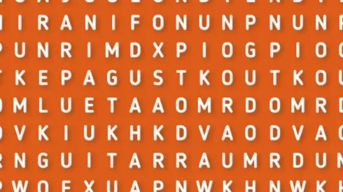 Desafío nivel EXPERTO: encuentra la palabra GUITARRA en 8 segundos