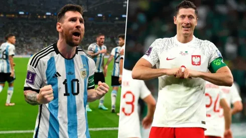 Lionel Messi y Robert Lewandowski.