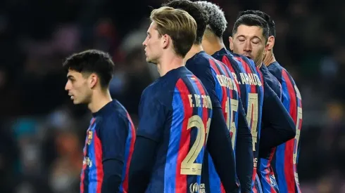 Barcelona y sus jugadores titulares.