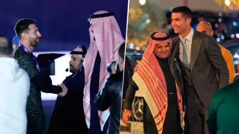 Lionel Messi y Cristiano Ronaldo, los puentes de Arabia Saudita para convertirse en una referencia del deporte mundial. Getty Images.