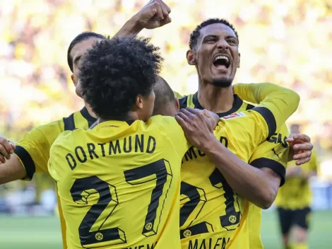 Dortmund goleó en el clásico de los Borussia y sigue en la pelea por el título