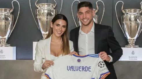 Mina Bonino, junto a Fede Valverde.