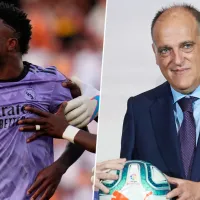 Se desató la guerra en redes entre Vinícius y Tebas por el racismo en LaLiga