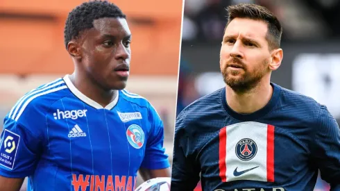 Bellegarde y Messi, figuras de Estrasburgo y PSG.