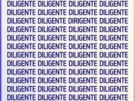 Solo para detectives: ubica la palabra DIRIGENTE en 7 segundos