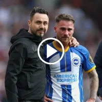 La emoción de Mac Allister en su último partido en el Brighton