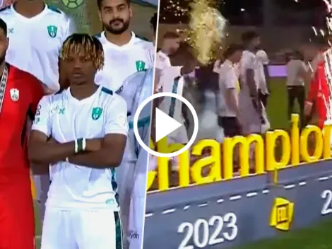 VIDEO | Al-Ahli ascendió, pero los jugadores no mostraron ni una sonrisa en la premiación