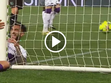 VIDEO | Gol accidentado: Nico González convirtió en la Serie A pero se llevó un FUERTE golpe