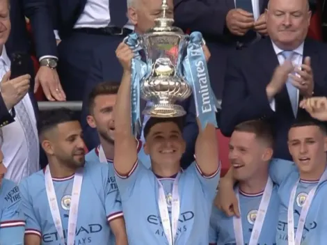 Otro título para Julián Álvarez: Levantó la FA Cup, su segundo trofeo con el Manchester City