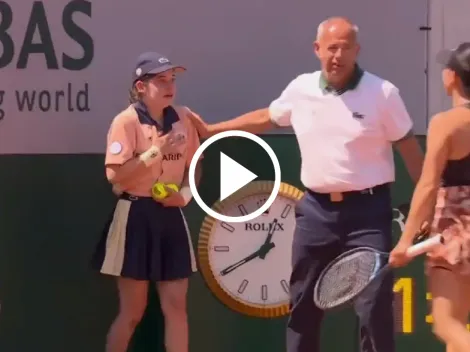 VIDEO | Roland Garros: dupla descalificada por brutal agresión a una alcanzapelotas