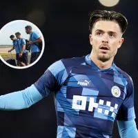 VIDEO Casi sin poder caminar: el estado de Grealish al bajar del avión de Manchester City