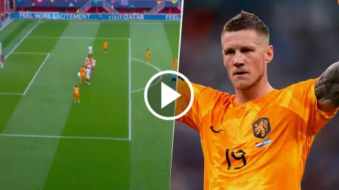 Wout Weghorst marcó ante Italia por la Nations League un gol muy parecido al que le había marcado a Argentina en Qatar 2022. Getty Images