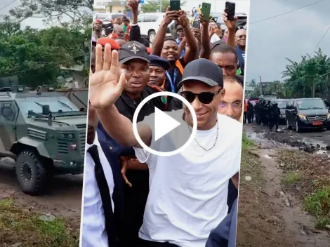 El llamativo despliegue por la visita de Mbappé a Camerún