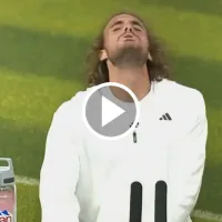 VIDEO Furioso: Tsitsipas se golpeó duro con una mesa en Wimbledon