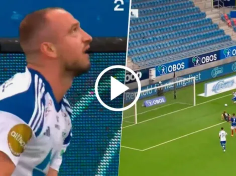 No solo erró un gol imposible, sino que se enredó con la pelota y se cayó