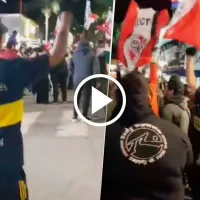 Insólito: hincha de Boca festejó con los de River el título nacional