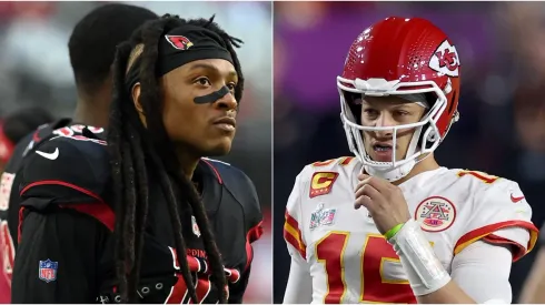 DeAndre Hopkins y Patrick Mahomes.
