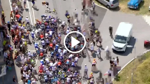 Accidente múltiple en el Tour de France