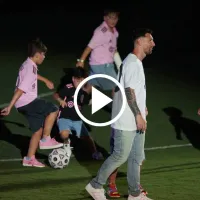 ¡Thiago Messi dejó en ridículo a su padre en plena presentación!