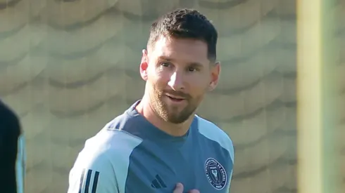 Lionel Messi entrenando con Inter Miami.