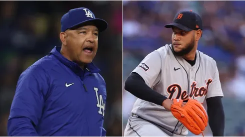 Dave Roberts y Eduardo Rodríguez.