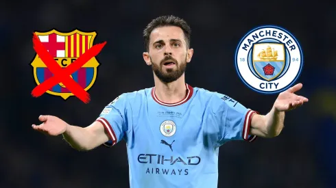 Bernardo Silva finalmente no iría al FC Barcelona y renovaría su contrato con el Manchester City. Getty Images.