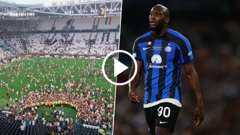 Hinchas de Juventus invadieron la cancha para protestar: "Lukaku no"
