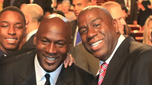 Michael Jordan y Magic Johnson.