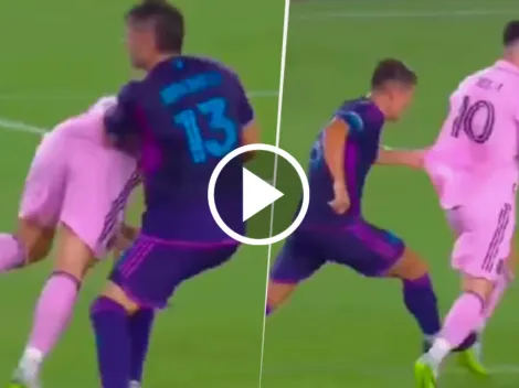 VIDEO: así le pegaron a Messi, las dos patadas que recibió en una misma jugada