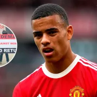 Hinchas de Manchester United protestan contra el regreso de Greenwood