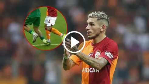 VIDEO | Torreira vio la roja por llegar tarde y pisar a un rival