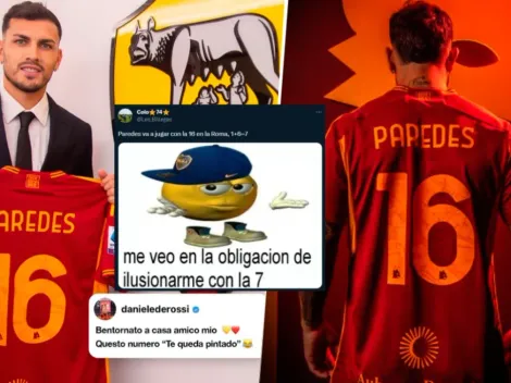 Paredes ilusiona a Boca con la 'séptima' por su nuevo dorsal en Roma