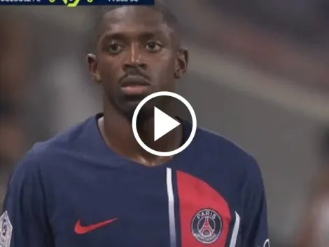 Ousmane Dembélé humilló a Gabriel Suazo con terrible caño en su primera pelota con PSG (VIDEO)