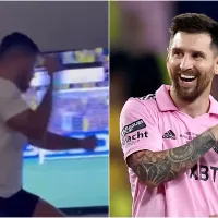 Video: Agüero no se contuvo y reaccionó al penal que le dio el título a Messi
