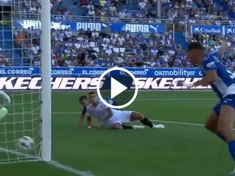 VIDEO: Lamela entró sólo, le erró al arco, pero terminó en gol en contra para el empate del Sevilla